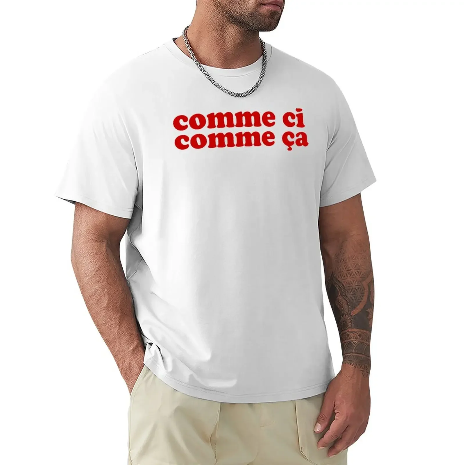 Comme ?i, Comme ?a - French expressions T-Shirt boys animal print customs design your own Men's cotton t-shirt