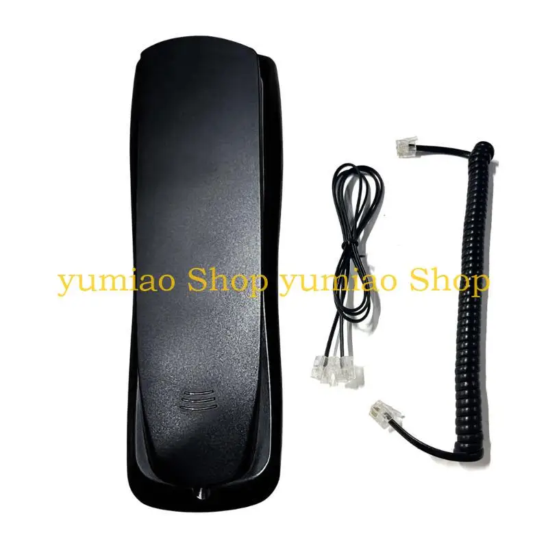 587B Mini Wall Phone Retro Wall Mount Telephone Desktop Corded Landline Phone Fixed