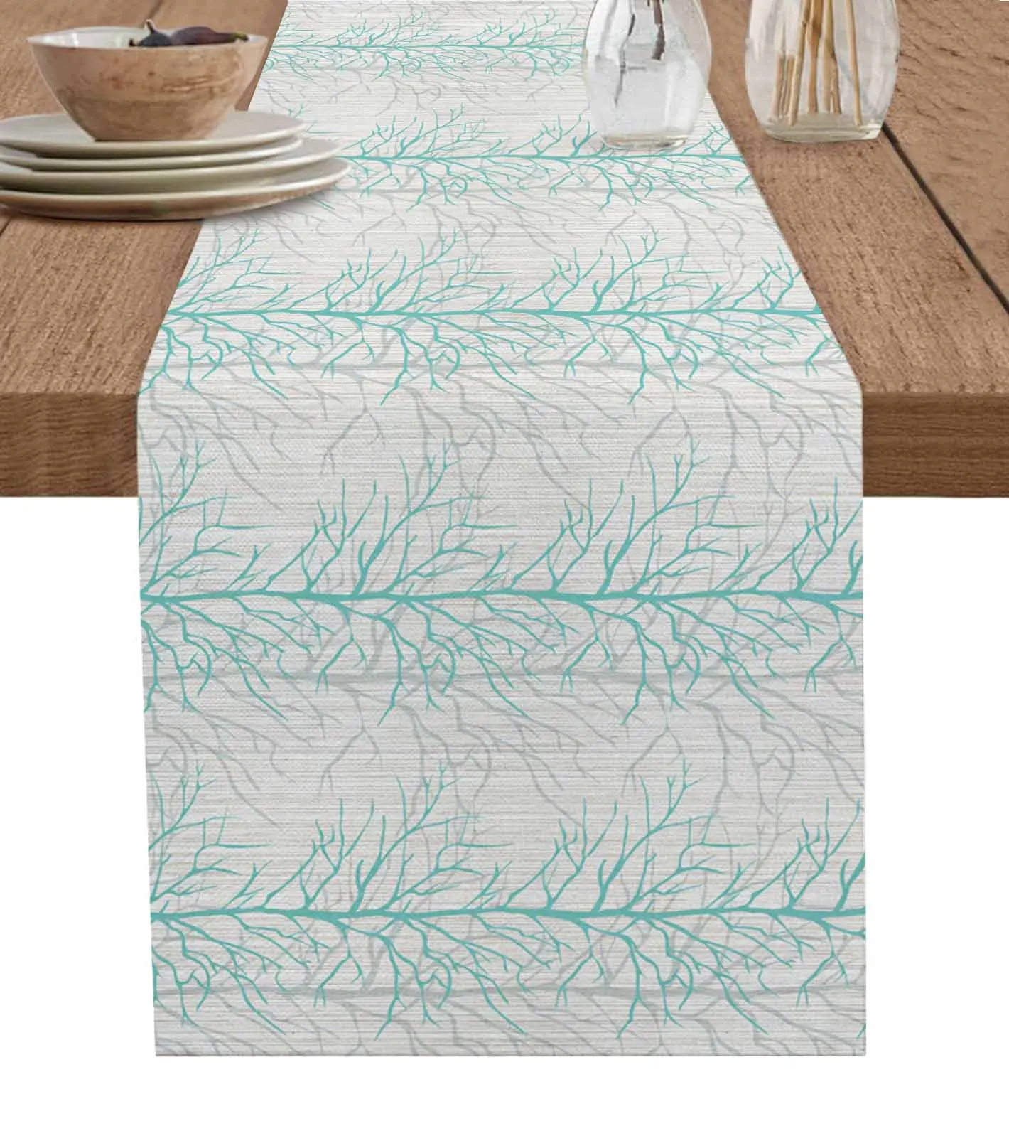 Overlay Of Tree Branch Loop Diagram Table Runner Decoration Home Decor Dinner Table Decoration Table Decor