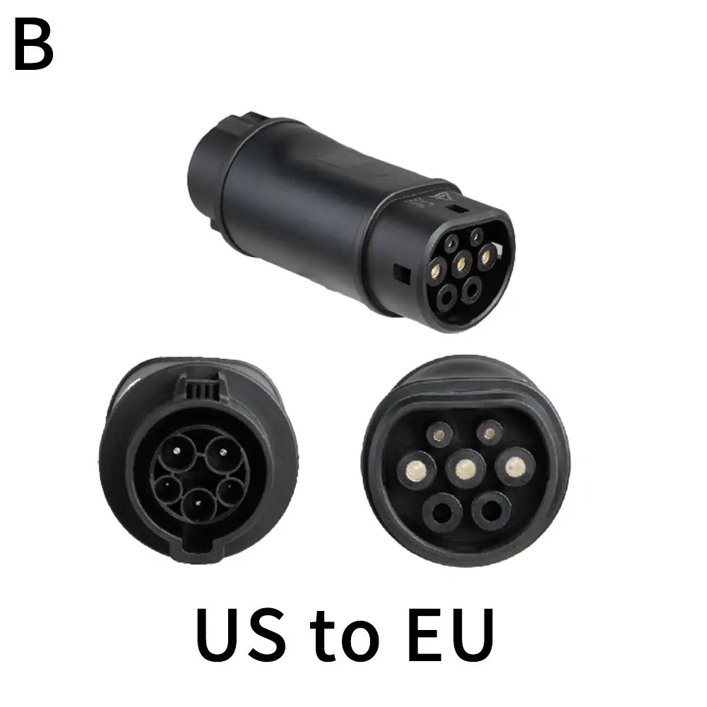 Conector de carregamento do veículo elétrico, EVSE 32A Acessórios para Tesla EV, Soquete do adaptador do carregador, O1D4, 1Pc