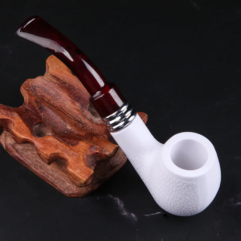 Resin Smoking Tobacco Pipe Retro Bending Filter Pipe Bent Tobacco Pipe Handheld Smoking Tobacco Pipe Smoking Pipe Smoking Gift