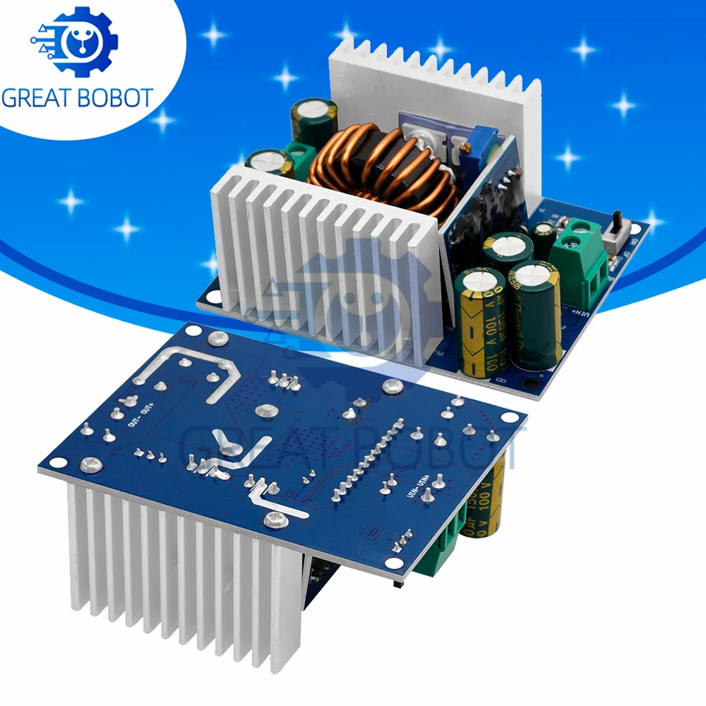500W 18A Adjustable Power Supply Module,DC-DC Step-Down Buck Converter, LED Driver, and Voltage Regulator，Output 2–90V