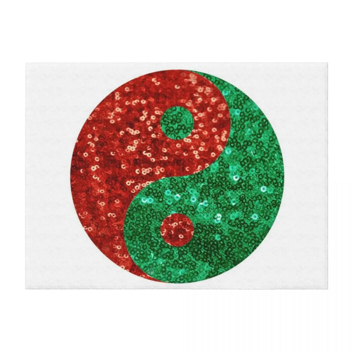 

ugly christmas yin yang Throw Blanket for babies Thin Flannel sofa bed Blankets