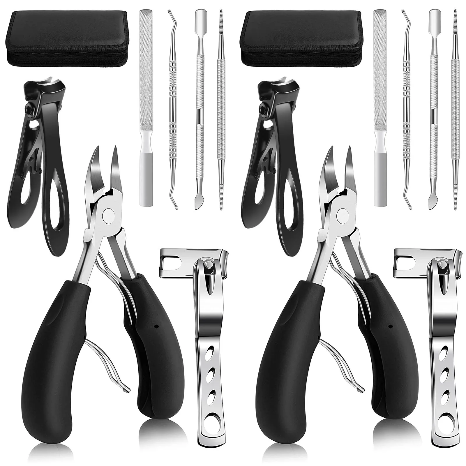 

Ingrown Toenail Clippers Kit Stainless Steel Ingrown Toenail Removal Kit Professional Toenail Clippers Set for Ingrown and Thick