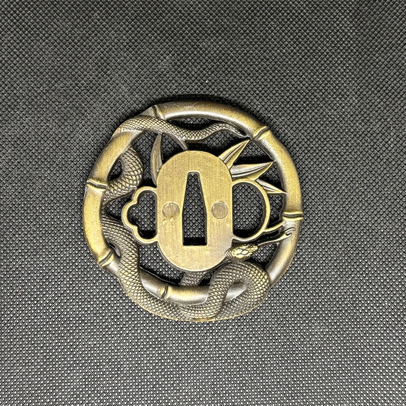 Alloy Snake Element Swords Fittings,Nice Tsuba,Handmade Menuki,Kashira Fuchi,For Katana Sword - view 2