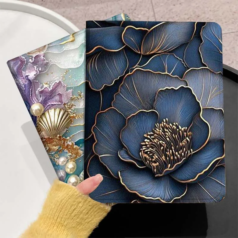 

Luxury Flower Texture For Huawei MediaPad T5 T10s M6 M5Lite SE Honor Tab 5 6 7 V7 V8 X8a X9a Pro Soft Tablet Case Gift