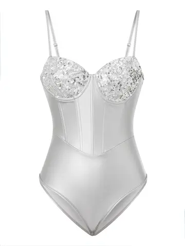 8 best sales चमकदार बॉडीसूट - №2