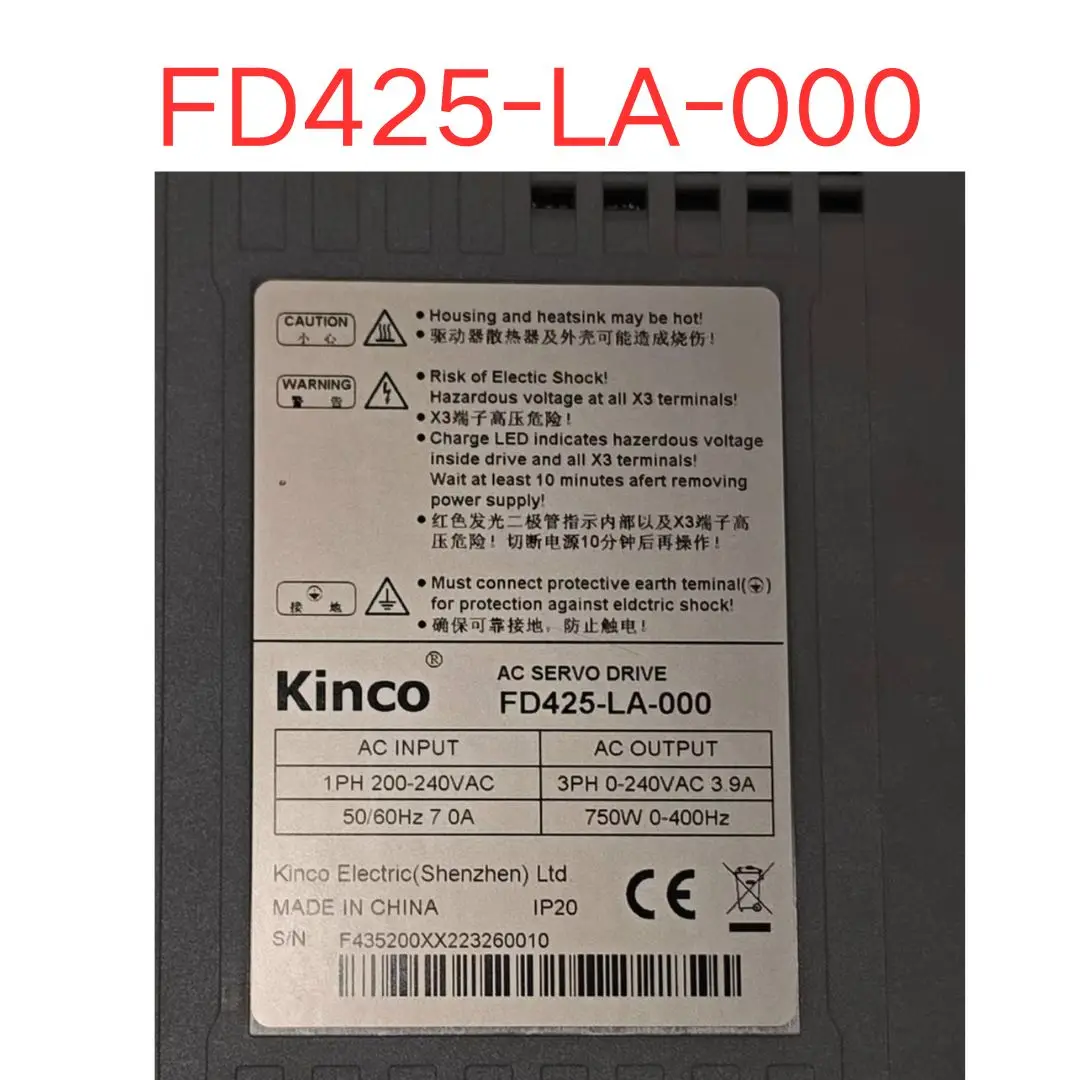 Second-hand FD425-LA-000 servo drive test OK Fast Shipping