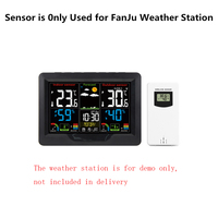 Digital Wireless Temperature and Humidity Sensor Hygrometer Electronic 433.92MHz Thermometer for FanJu Weather Station