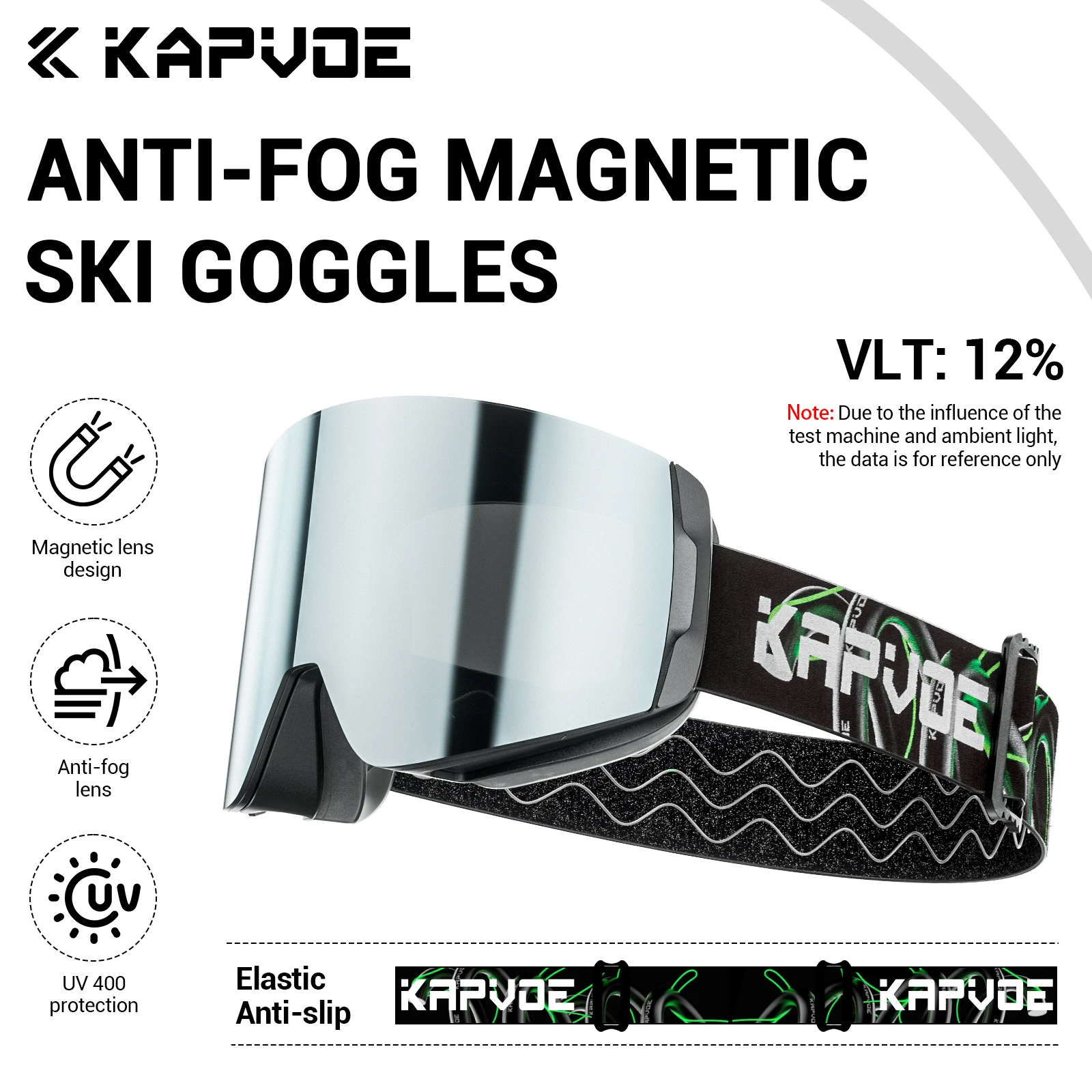 KAPVOE-Lunettes de ski anti-buée à double couche pour hommes et femmes, lunettes d'extérieur, lunettes de neige UV400, grand masque, nouveau, 506