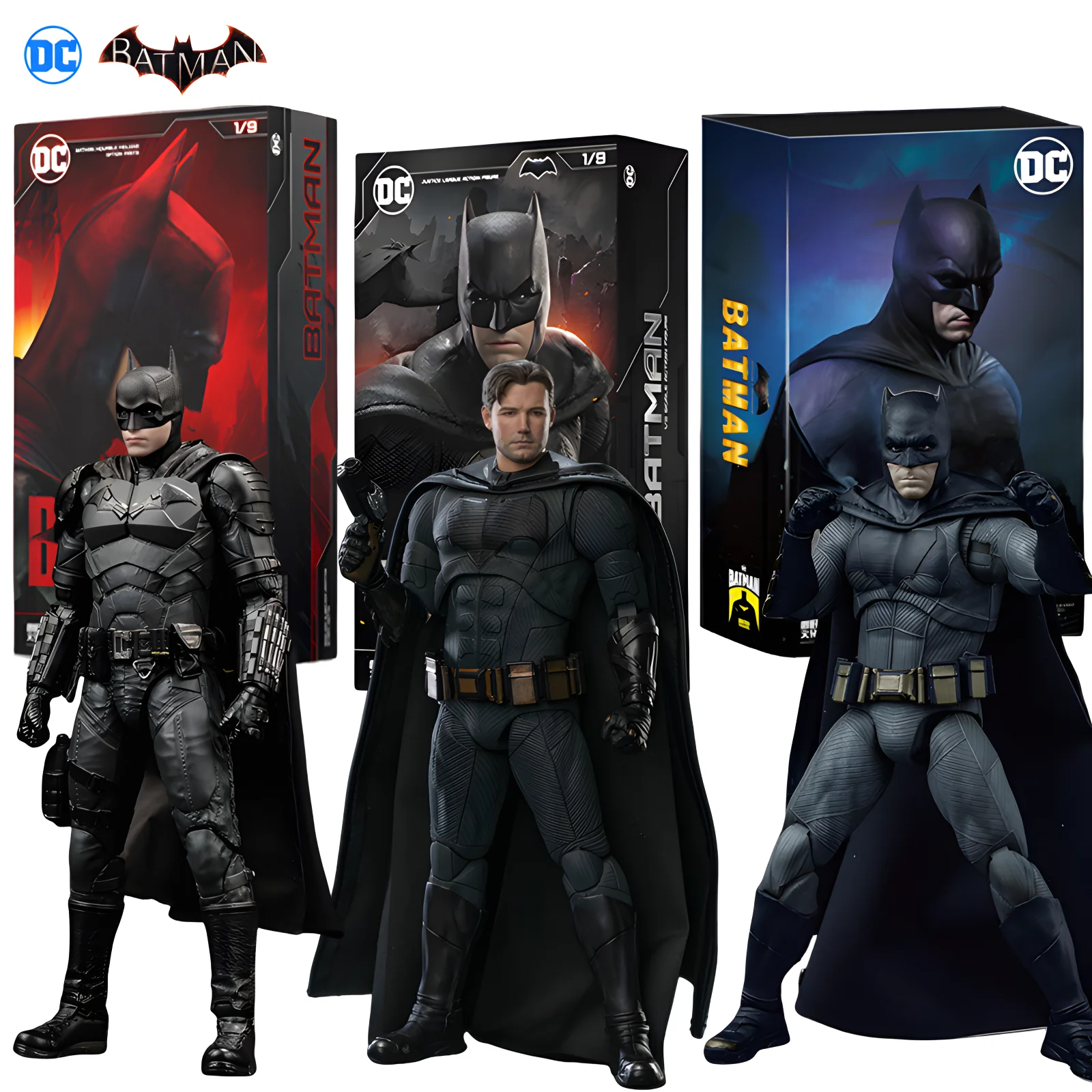 Originals DC 1/9 Fondjoy 2022 The Batman Action Figure Robert Pattinson Justice League Bruce Wayne Collectible Model Doll Toys