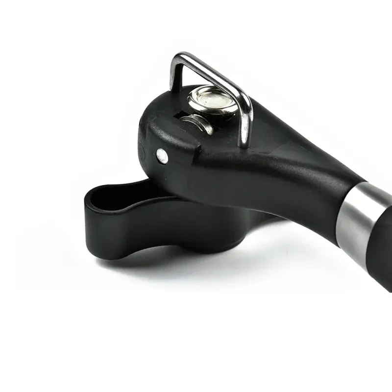 Swayboo ouvre-bouteille de canette ouvre-pot rotatif noir rouge ouvre-poignée multifonctionnel professionnel couteau en acier incurvé en acier inoxydable