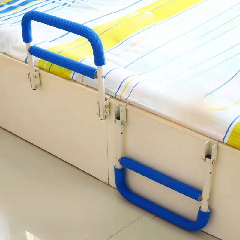 Elderly Care Products Bedside Assist Foldable Bedside Armrest Handrail Anti-Fall Bed Grip Barrier Convenient Safety Support