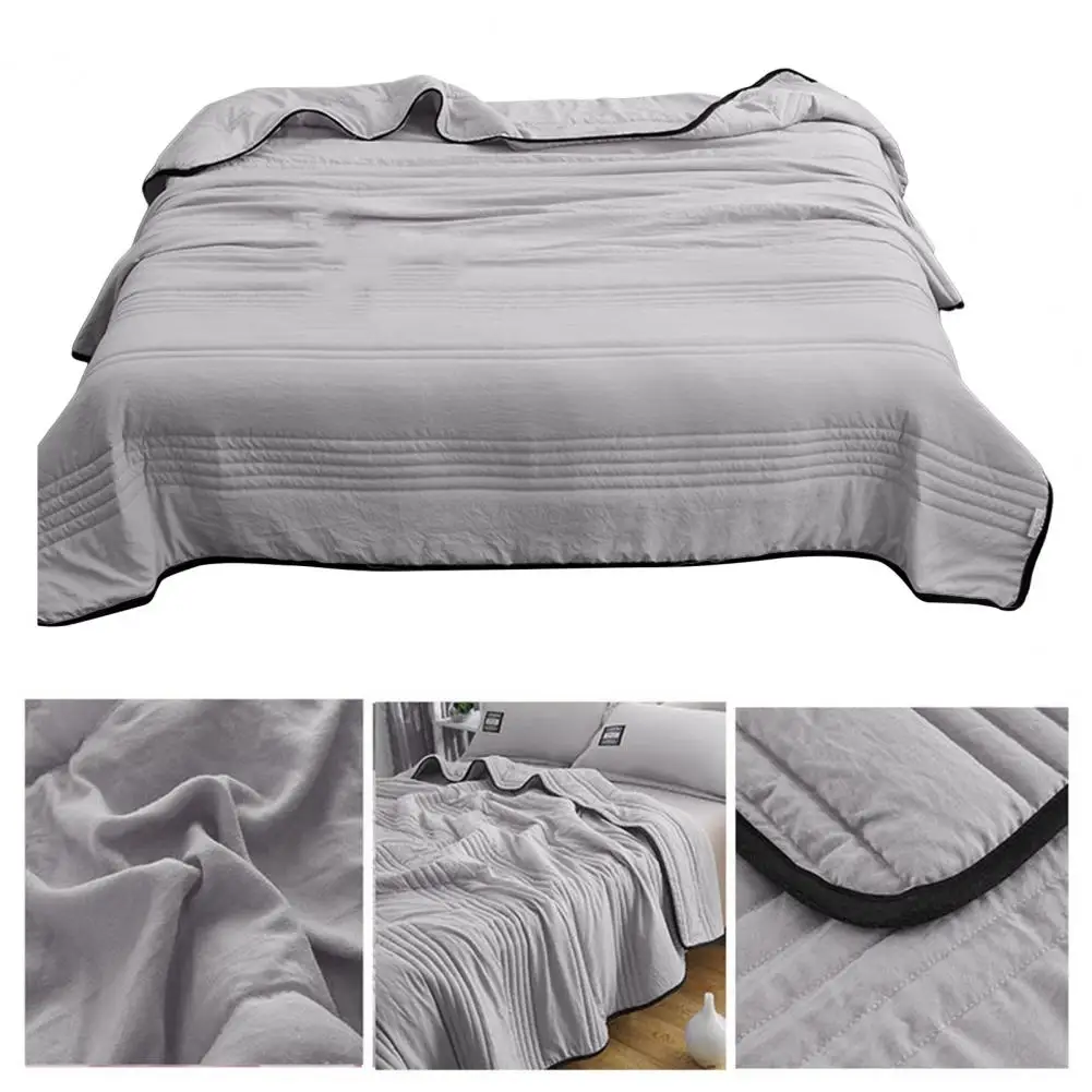 Bedding Accessories Ultralight Summer Cooler Quilt Skin-friendly Wear-resistant Comforter with Double-sided Effect Machine