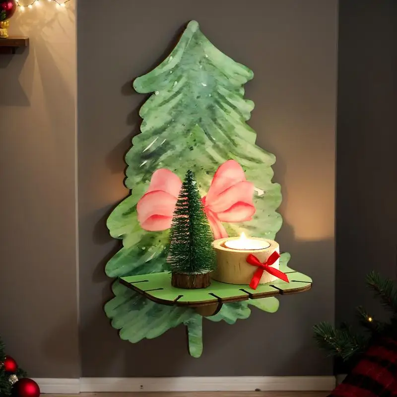 Christmas Floating Shelves Christmas Tree Shaped Shelves For Bathroom Wood Floating Shelves For Bathroom Bedroom Toilet Paper