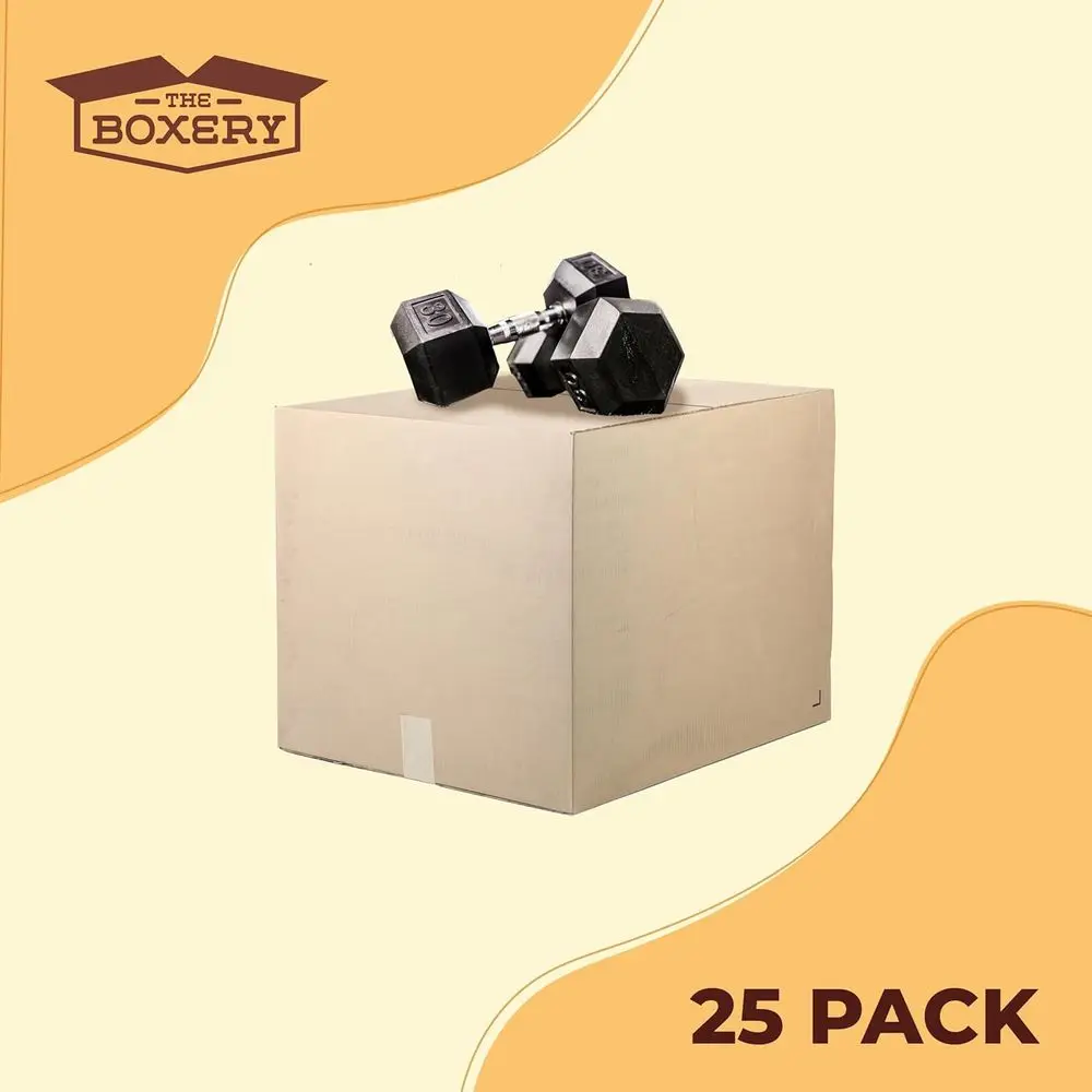 25-Pack Durable Large Book Storage Boxes, 16x12x10 Inches