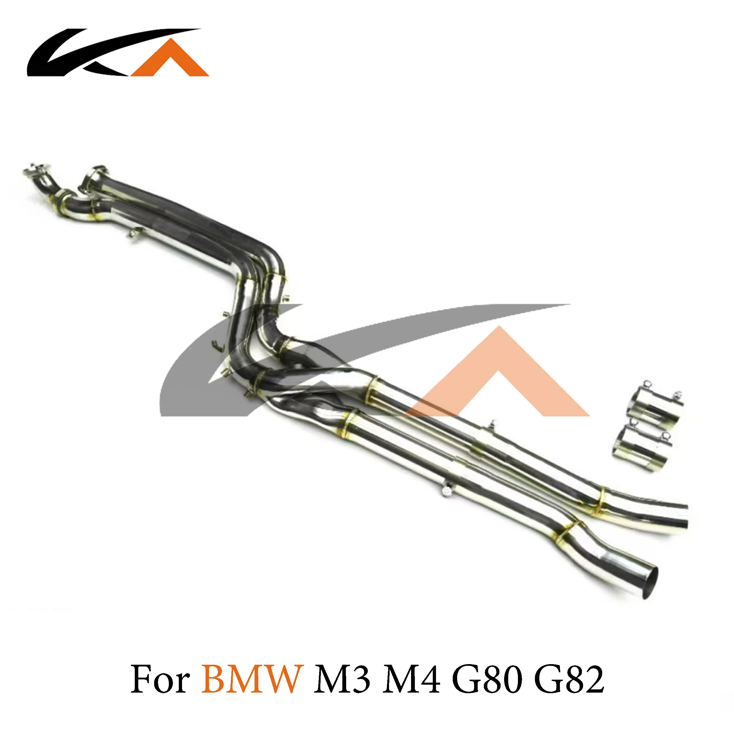 KA Tuning exhaust system SS mid pipe for BMW M3 M4 G80 G82 performance auto parts with Z pipe