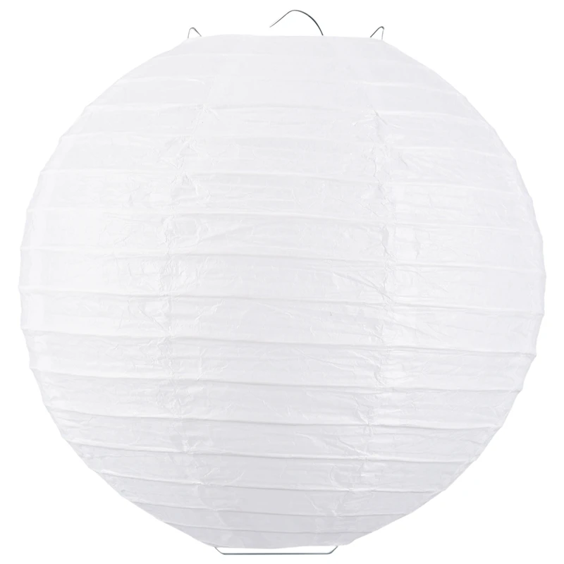 

Белый китайский/японский бумажный фонарь/лампа диаметром 8 дюймов в розницу