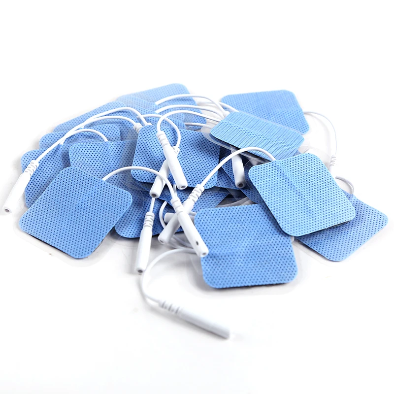 Bulk Pack 30/50/100pcs 4x4cm Reusable TENS Acupuncture Self-Adhesive Gel Electrode Pads for Digital Massage Physiotherapy Device - view 6