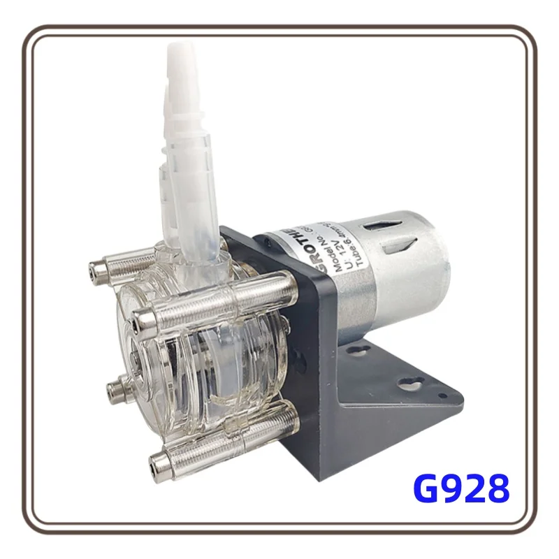 

500ml/min head = 5mG928 large flow peristaltic pump easy to install 12V 24V metering pump Vacuum pump flat type