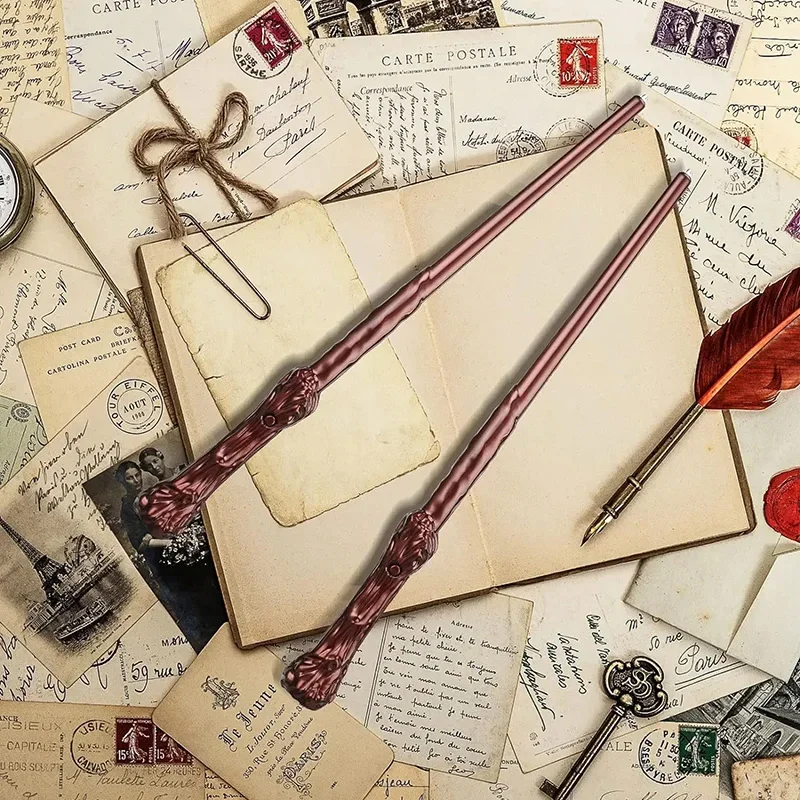 1/2 قطعة عصا سحرية تضيء الصوت لعب الأطفال لعبة سحرية براون معالج/عصا الساحرة للأطفال هدايا زي الحفلات TMZ