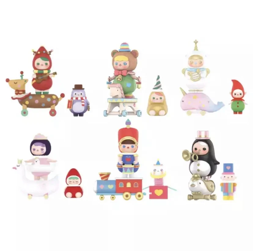 

Popmart Pucky Christmas Music Parade Blind Box Cute Action Anime Mystery Figures Toys and Hobbies Guess Bag Caixas Supresas Gift