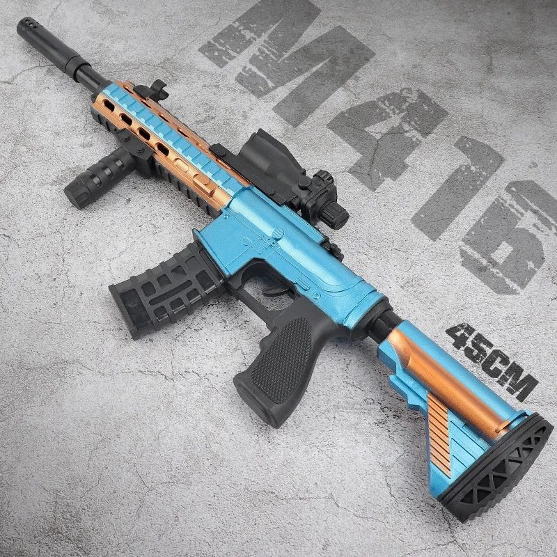 45 سنتيمتر M4a1 الأسلحة النارية نموذج الإبداعية يمكن النار الرصاص Awm سلاح قالب Enjoyable Pu الأسلحة لعبة ديكور المنزل هدية مزخرفة