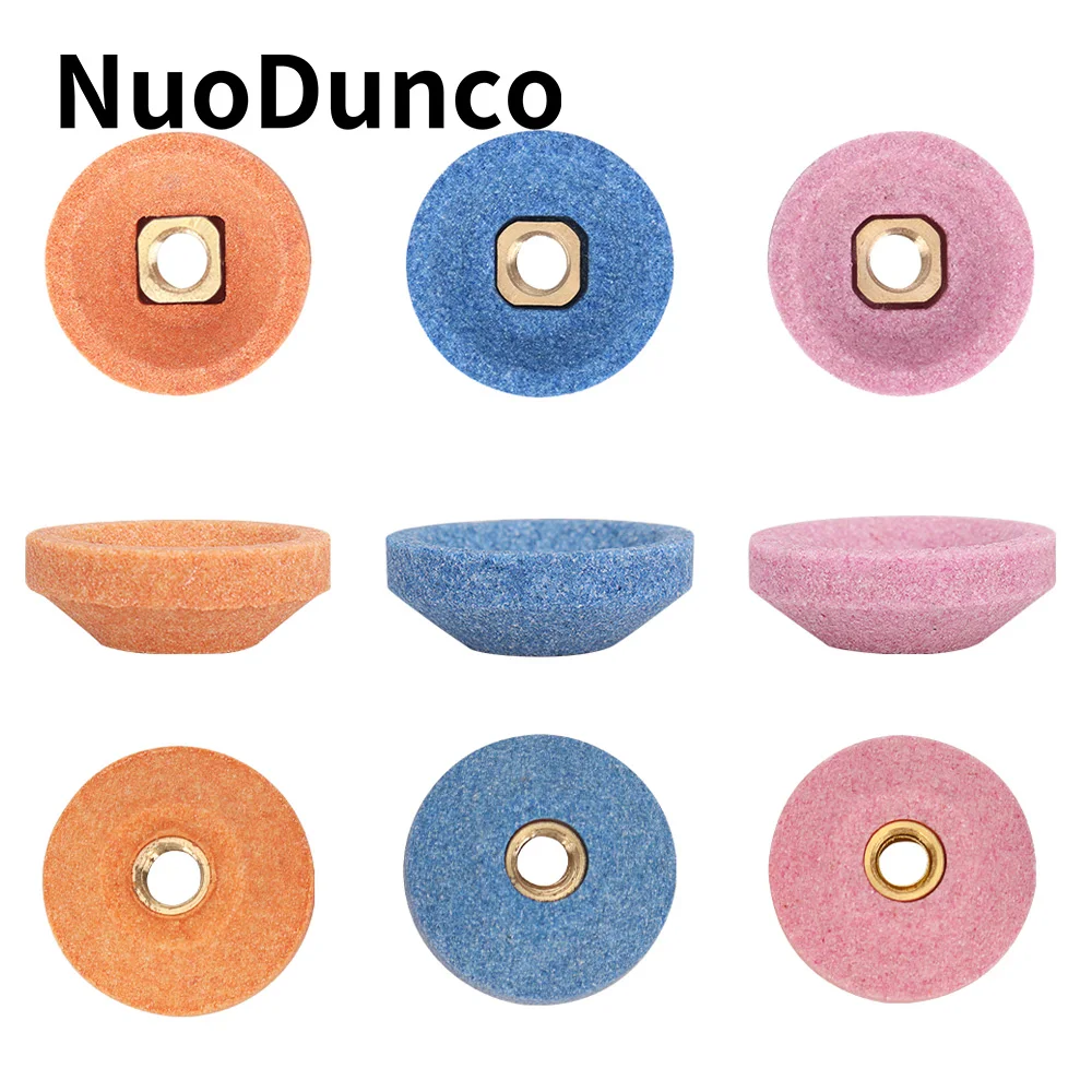 9Pcs 30mm Grinding Wheel Cup Surface Polishing Stone Wheel Mini Bowl-shaped Grinding Wheel for Air Micro Grinder Pneumatic