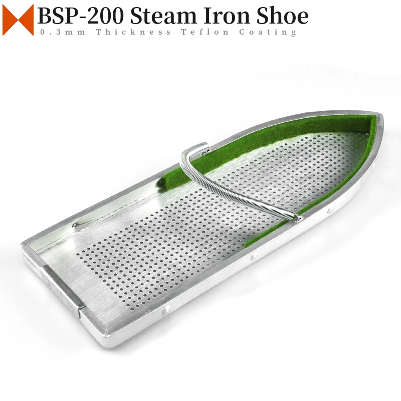 

6 PCS/lot BSP-200 Steam Iron Shoes Fit Silver Star 188.3mmx62.6mm Heat Resistant 260℃, 0.3mm PTFE Coating, Aluminum Frame