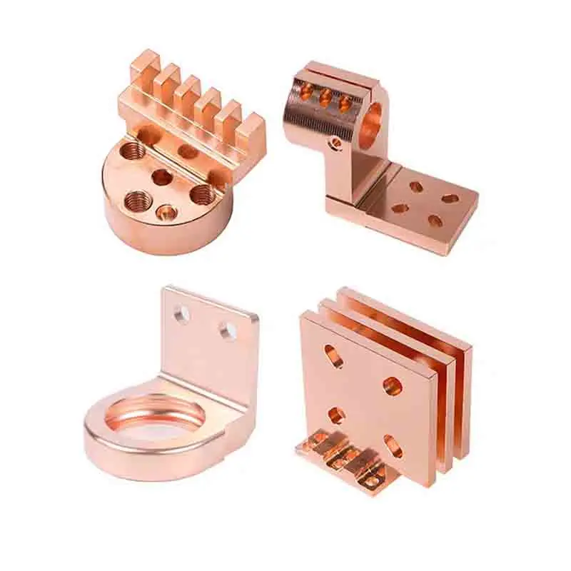 Custom Pure Copper Accessories Stamping Wire Cutting Cnc Precision Machining Milling Parts