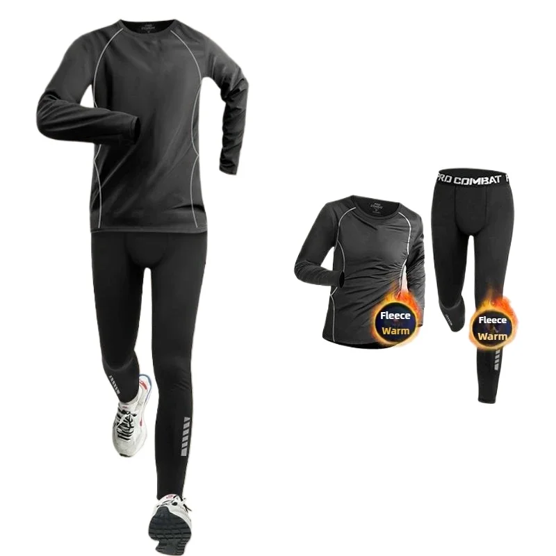 

Men Sportswear 2pcs Sweatsuit Set Men's Sports Fitness Clothes Running Suit Training Clothing Jogging Gym Wear Velvet Tracksuit