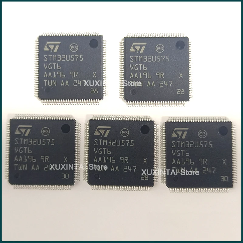 10-1 قطعة/الوحدة STM32U575VGT6 STM32U575 STM32U5 متحكم IC 32 بت 160 ميجا هرتز 1 ميجابايت (1 متر × 8) فلاش 100-LQFP (14x14) جديد الأصلي