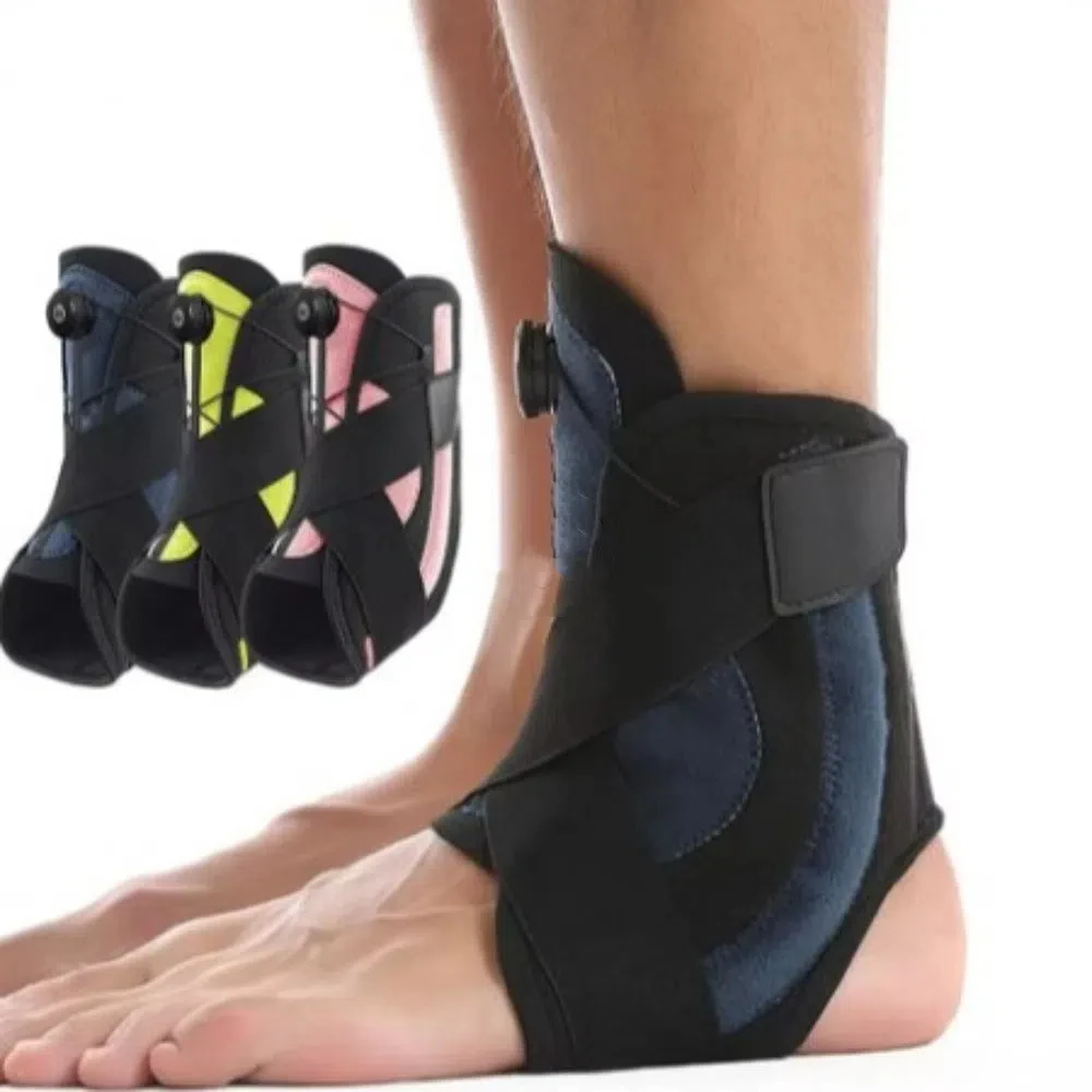 Adjustable Knob Ankle Support Brace Anti-Break Fixed Sport Ankle Protectors Elastic Fit Breathable Ankles Stabilizers Foot Joint