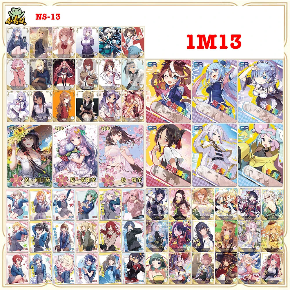 Anime Goddess Story 1M13 SER GR SSR SCR Premium Flash Card Sexy Contest Collectible Card Christmas Birthday Gift Board Game