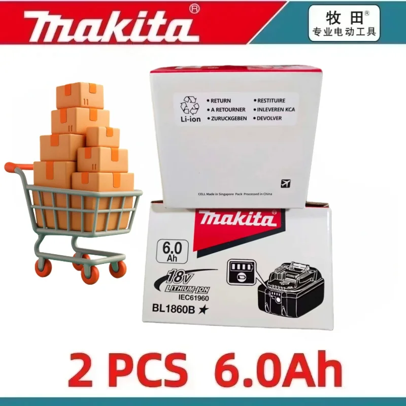 

Makita 18V 6Ah Lithium-Ion Battery for BL1840 BL1850B BL1860 BL1815 BL1830B, 100% Genuine