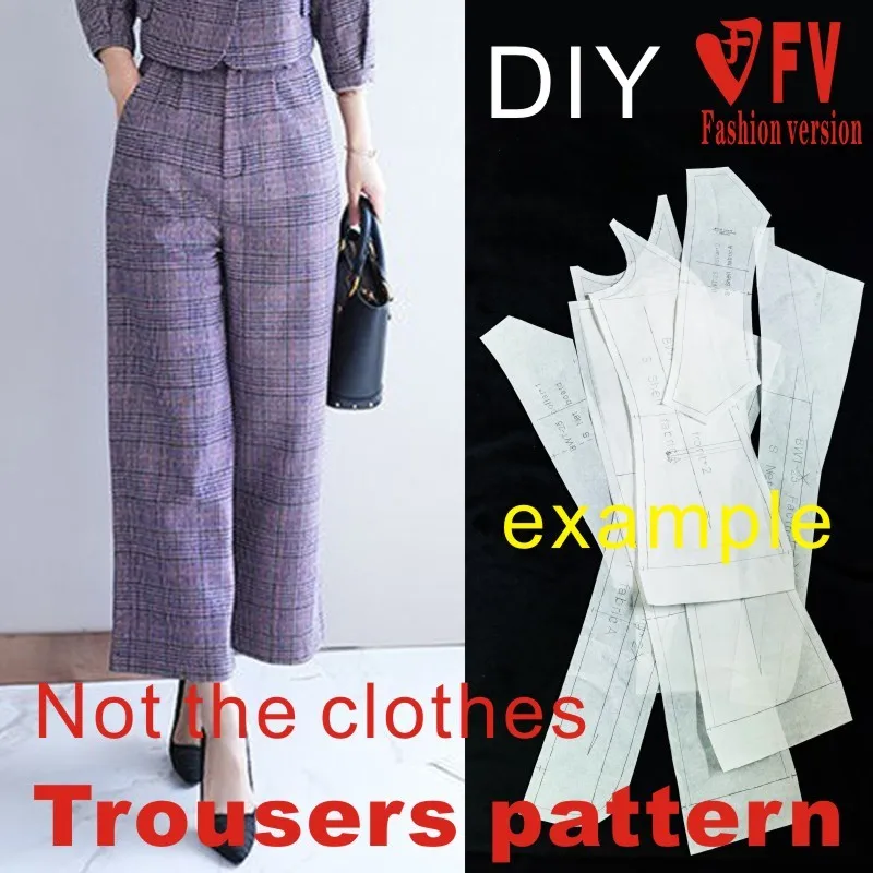 Damenhose Muster Kleidungsstück Nähen Zeichnen BZK-12