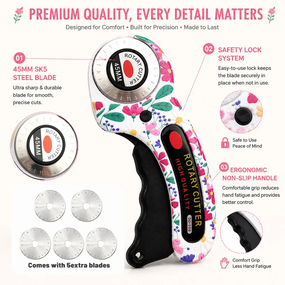 Taglierina Rotante 45mm per Ca - Rotary Cutter For Fabric 45Mm recensione e prezzo