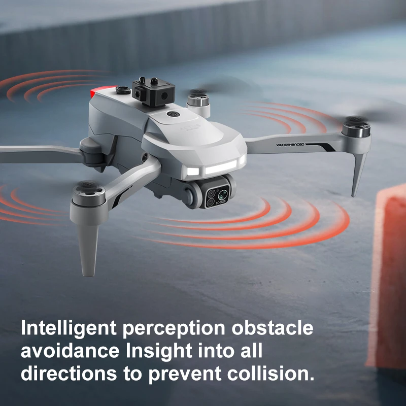 2025 neue V34 Drone 8K Kamera Professionelle WIFI Hindernis Vermeidung FPV Bürstenlosen Motor Fernbedienung Quadcopter Spielzeug Geschenke