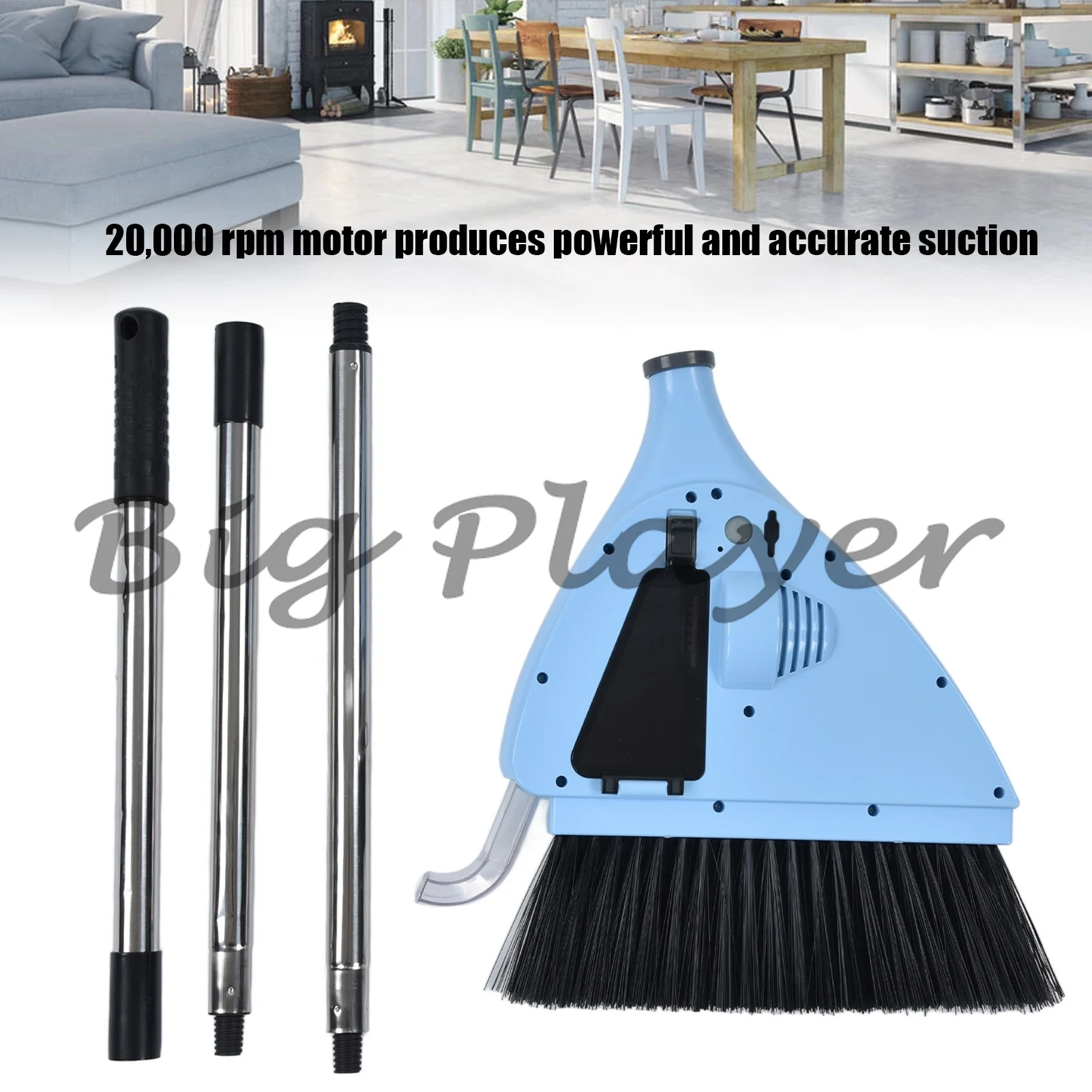 Vacuum Sweeper USB Charging Cordless  Broom Cleaner for Household Bedroom USB Vacuum Sweeper Vacuum Broom
