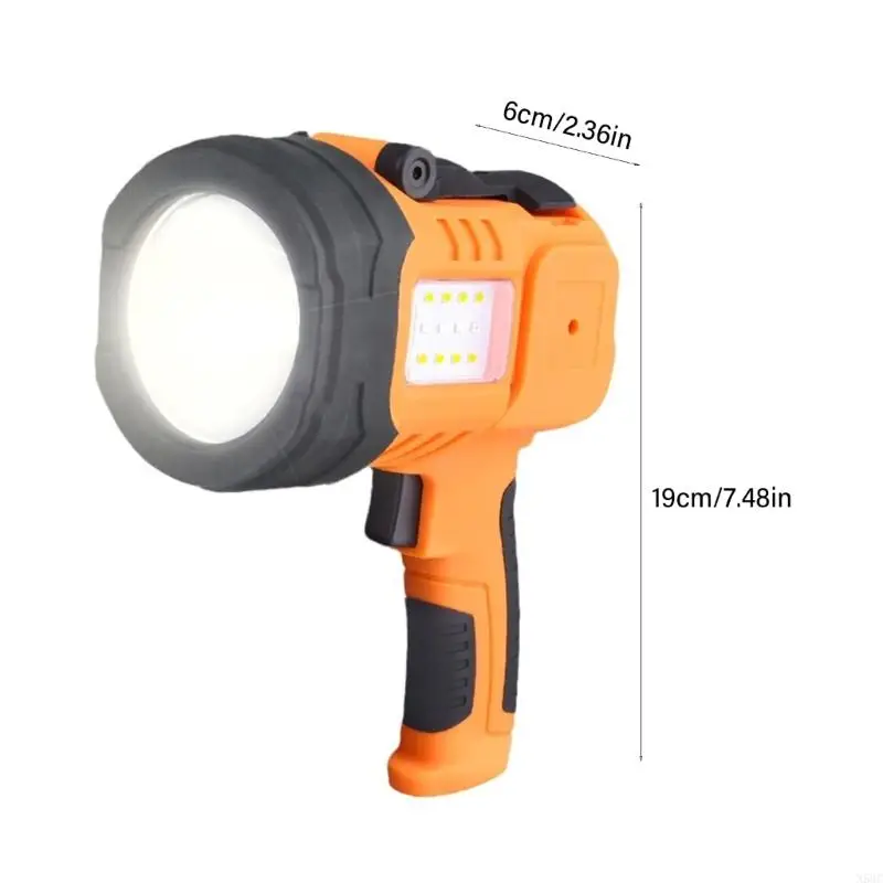 Flashlight a LED LUMEN alto lume N58C, USB C ricaricabile, per avventure all'aperto