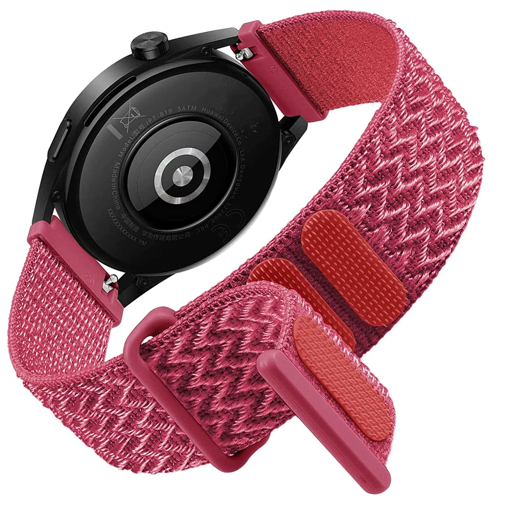 Para xiaomi huami amazfit gtr 47mm náilon pulseiras de relógio para amazfit ritmo/stratos/stratos 2 3/gtr 2 2e 3 gtr3 pro pulseira 22mm cinta