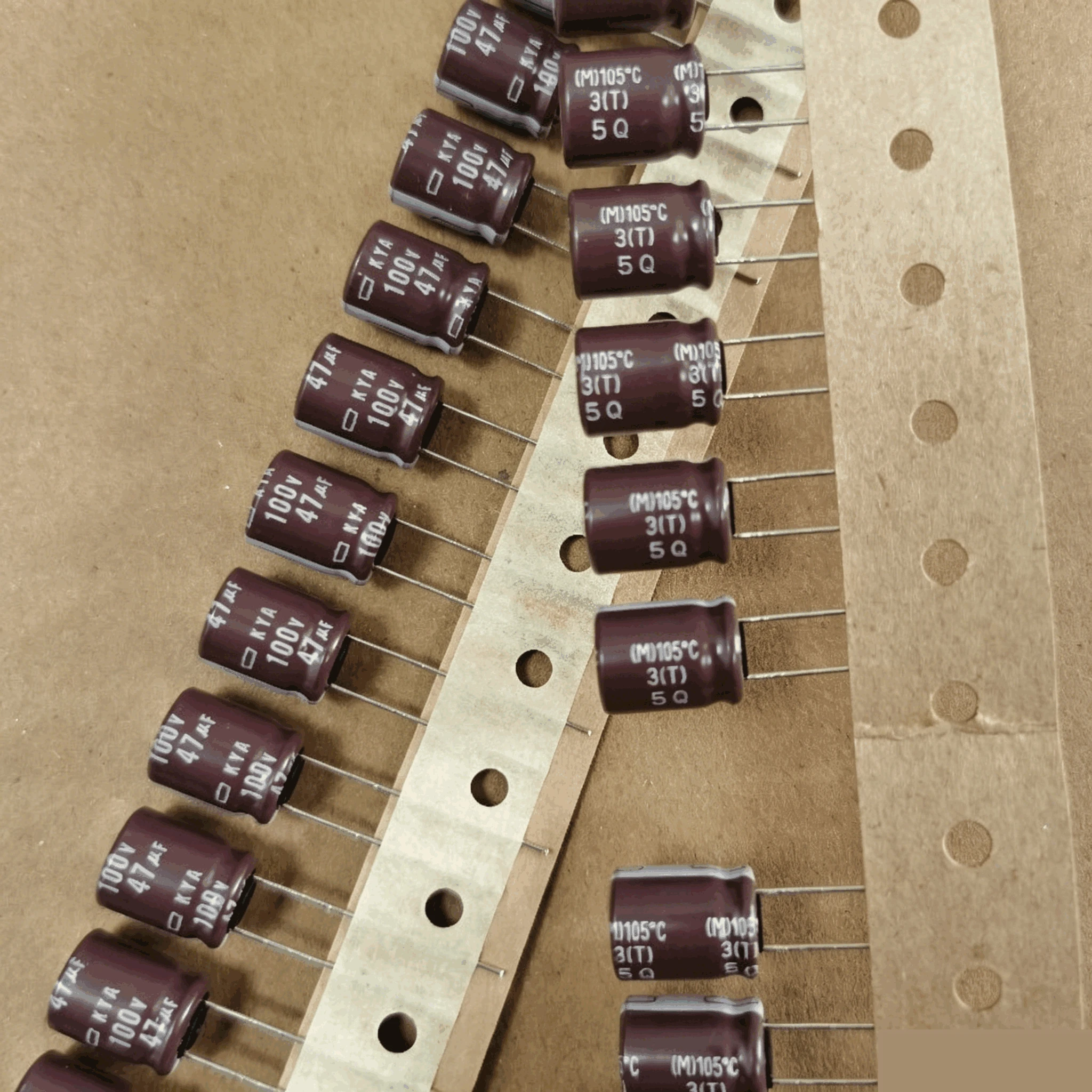 10-50pcs 100V 47μF 10x12.5 NIPPON CHEMI-CON KY High-Frequency Long-Life Genuine Electrolytic Capacitor 47μF 100V