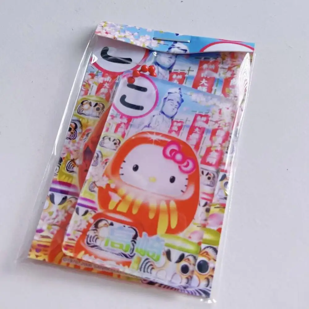 Sanrio 헬로 키티 아크릴 펜던트 키 체인 레트로 만화 키티 고양이 교수형 가방 액세서리 장식 펜던트 커플 열쇠 고리