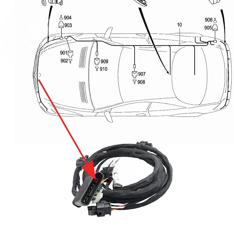 Brand New Front Bumper Parking Sensor Wire 2215401205   for mercedes benz S Class W221