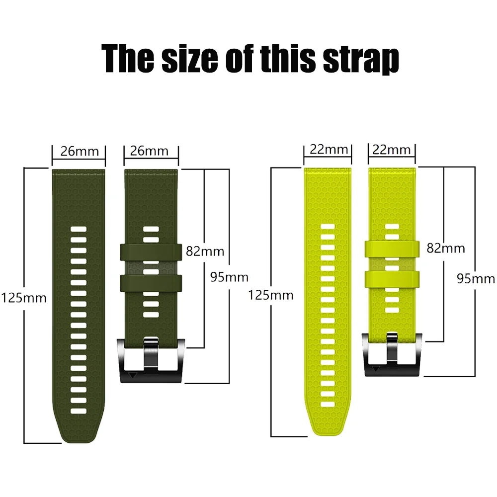 Quickfit-Correa de silicona para reloj, pulsera para Garmin Epix Pro Gen 2 Enduro 2, Mk2i, Mk1, G1, MARQ, 26mm, 22mm