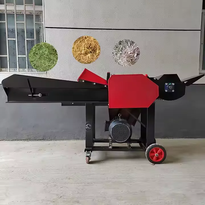 Green Fodder Chopper Forage Peanut Shell Grass Cutting Machine Farm Feed Crusher Silage Grass Grinder Grass Chopper Straw Cutter