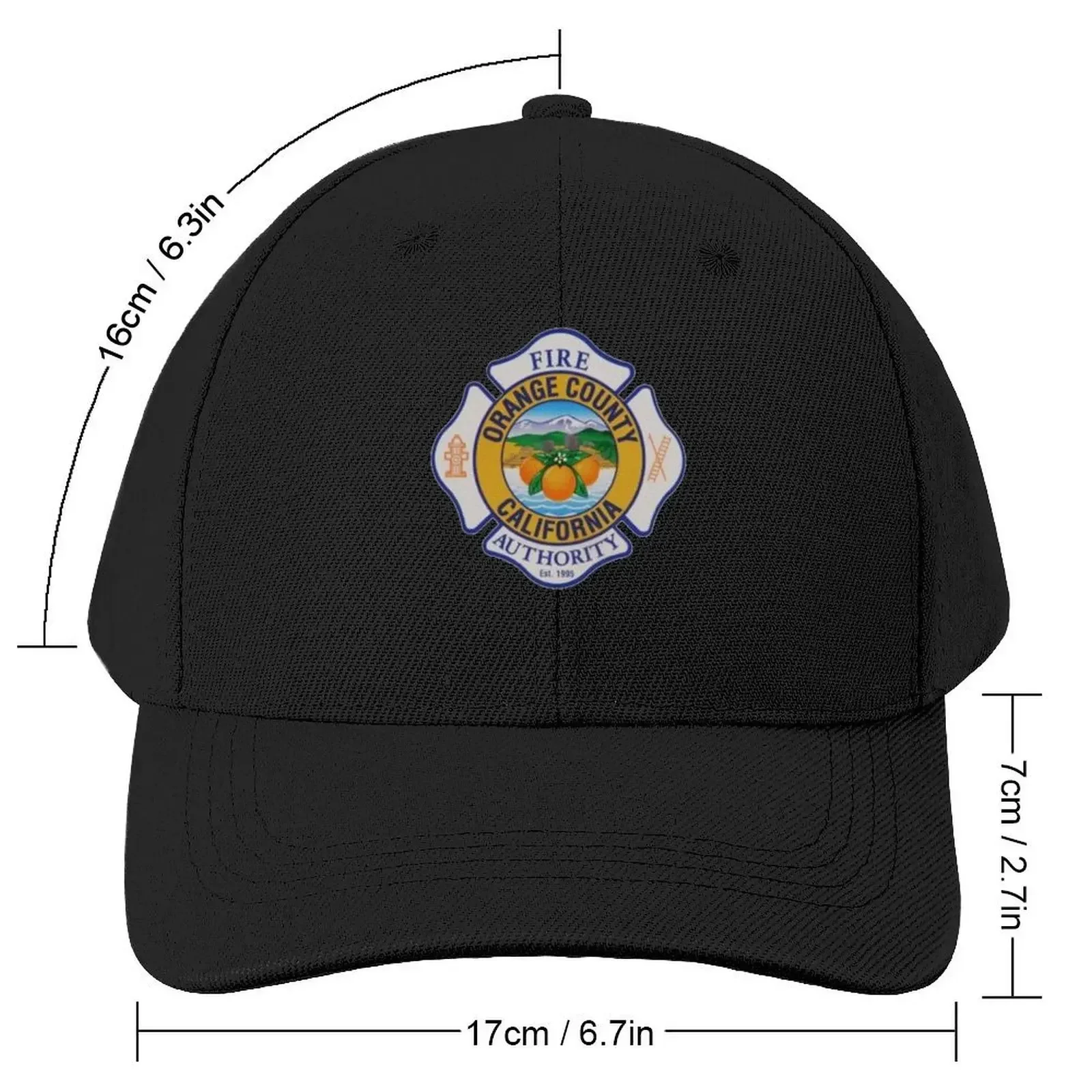 Orange County Fire Authority Baseball Cap derby hat Visor Caps Women Men's