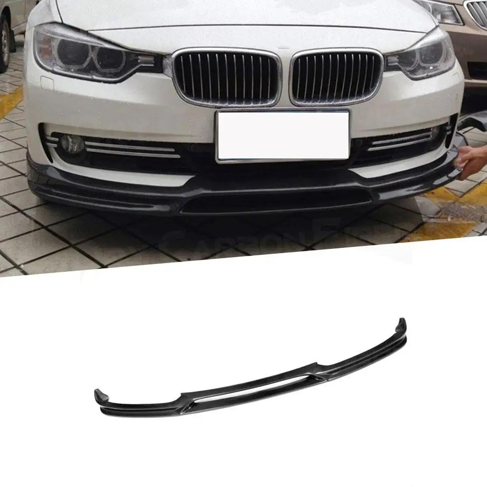 

Carbon Fiber Front Bumper Lip Chin Spoiler Auto Car Style for BMW 3 Series F30 Standard Base Sedan 4 Door 3D Style 2013-2017 FRP