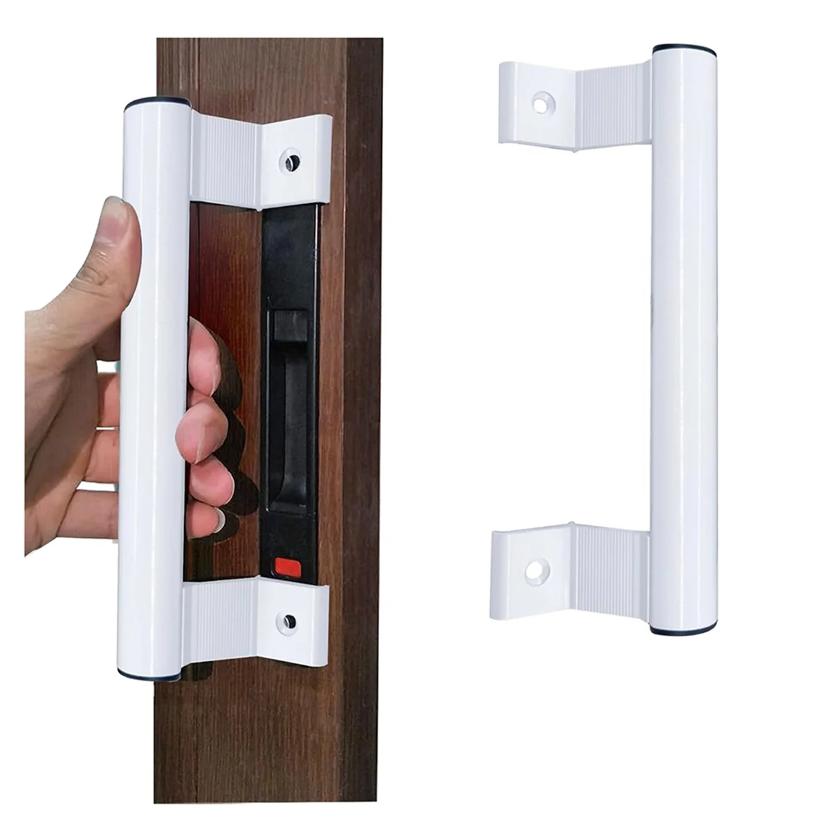HEIßER Schiebetür Griff 8 zoll Aluminium Schiebe Glas Tür Pull Schiebe Terrasse Tür Griffe Passt 6-5/8 zoll Montage Löcher