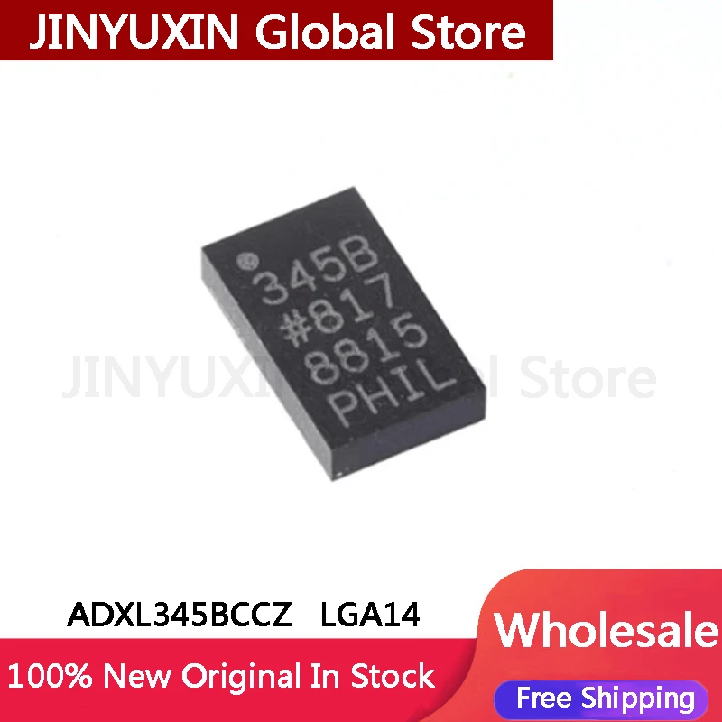 5-20pcs ADXL345BCCZ ADXL345 345B LGA14 Digital Acceleration Sensor Chip in Stock Wholesale